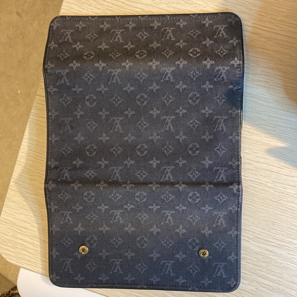 Louis Vuitton Vintage Black Denim Minilin Wallet - Picture 5 of 13